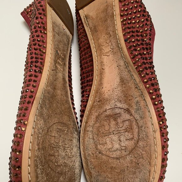 Tory Burch Gemstone Leather Ballet Flats - Picture 2 of 9